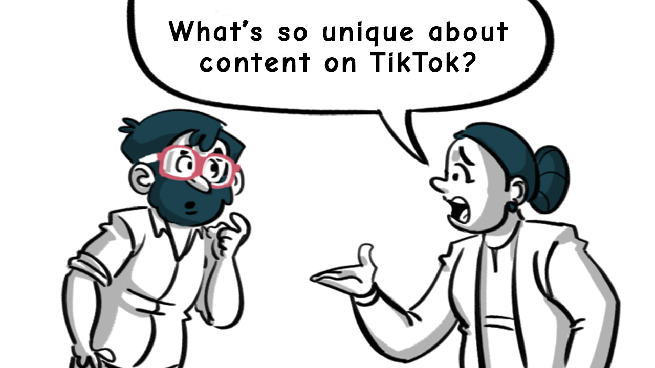 What's so unique about content on TikTok by thedigitalfellow